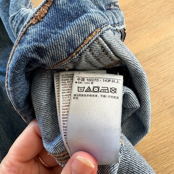 Baggy GAP Classic Blue Wide Leg  carpenter menuisier Jeans. Teen 16 - Picture 11 of 11